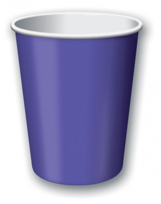Glāzītes, violetas (8 gab/266 ml)